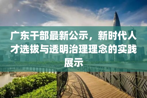 广东干部最新公示，新时代人才选拔与透明治理理念的实践展示