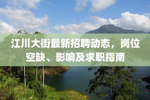 江川大街最新招聘动态，岗位空缺、影响及求职指南