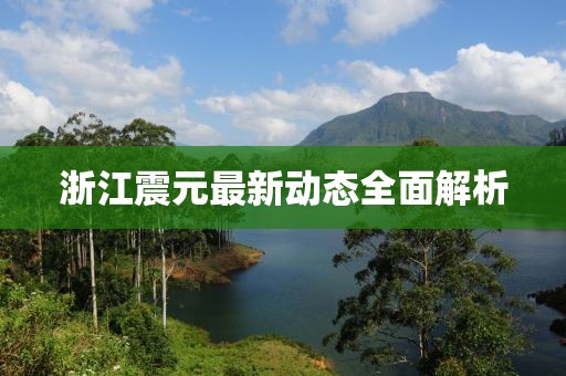 浙江震元最新动态全面解析