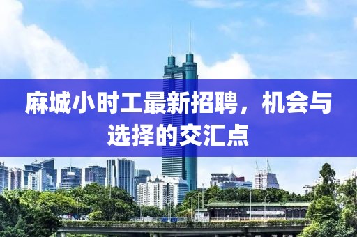 麻城小时工最新招聘，机会与选择的交汇点