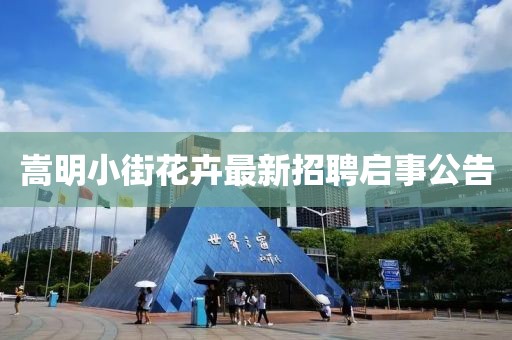 嵩明小街花卉最新招聘启事公告