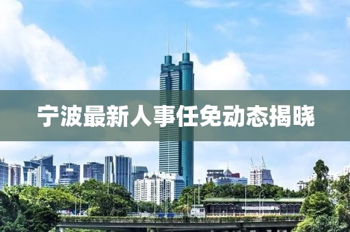 宁波最新人事任免动态揭晓