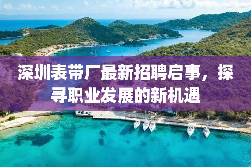 深圳表带厂最新招聘启事，探寻职业发展的新机遇