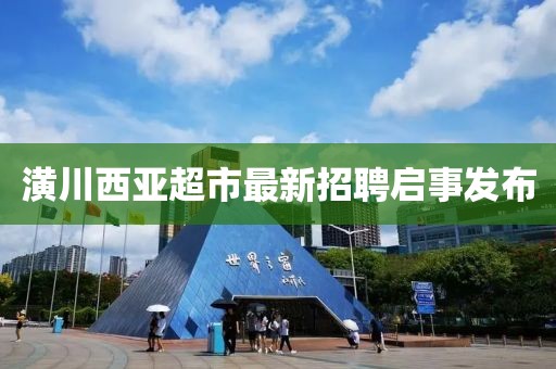 潢川西亚超市最新招聘启事发布