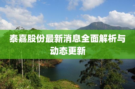 泰嘉股份最新消息全面解析与动态更新