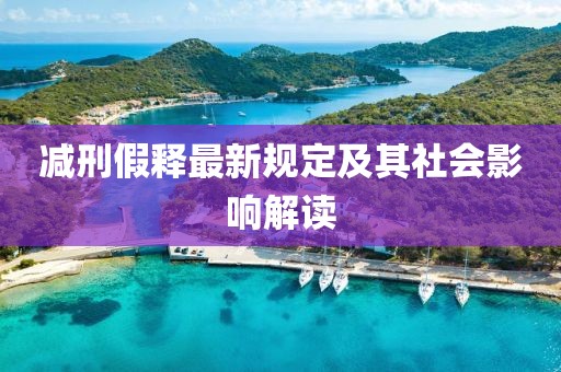 减刑假释最新规定及其社会影响解读